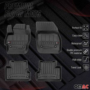 Mazda 3 Floor Mat - Omac - Proline Premium TPE - Black - '10-'13